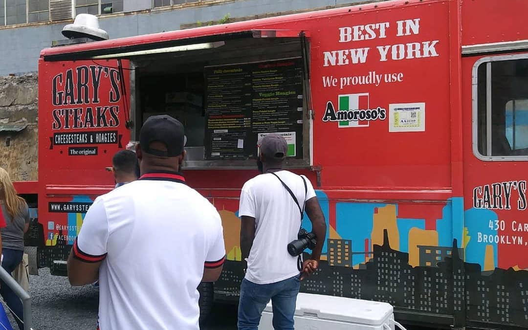 Food Truck Catering Barbershopconnect in the Knockdown center Brooklyn