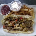 Garyssteaks philly cheesesteak & french fries