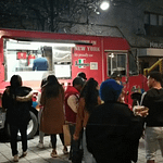 Gary's Steaks food truck catering at the long island university in brooklyn, was at the Relay for life event with the american cancer association